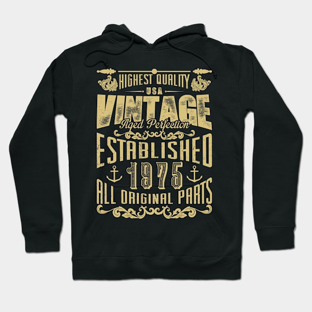 Highest quality USA vintage aged perfection established 1975, All original parts! Hoodie by variantees